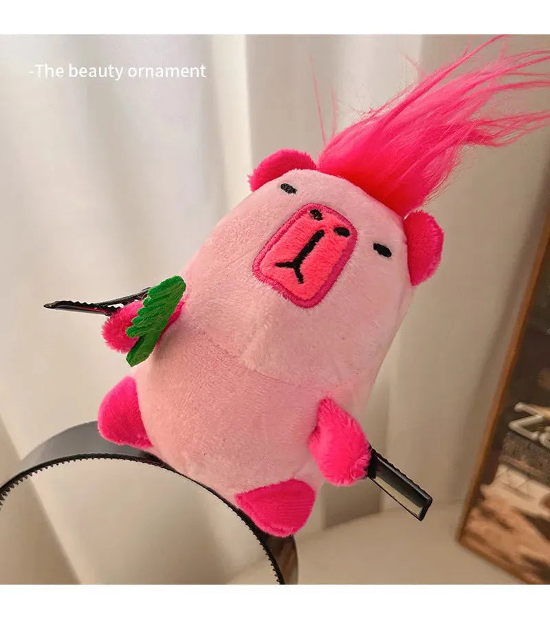 Creative Funny Cute Plush Doll Hairpin - Bellarte Enchanté Creative Funny Cute Plush Doll Hairpin